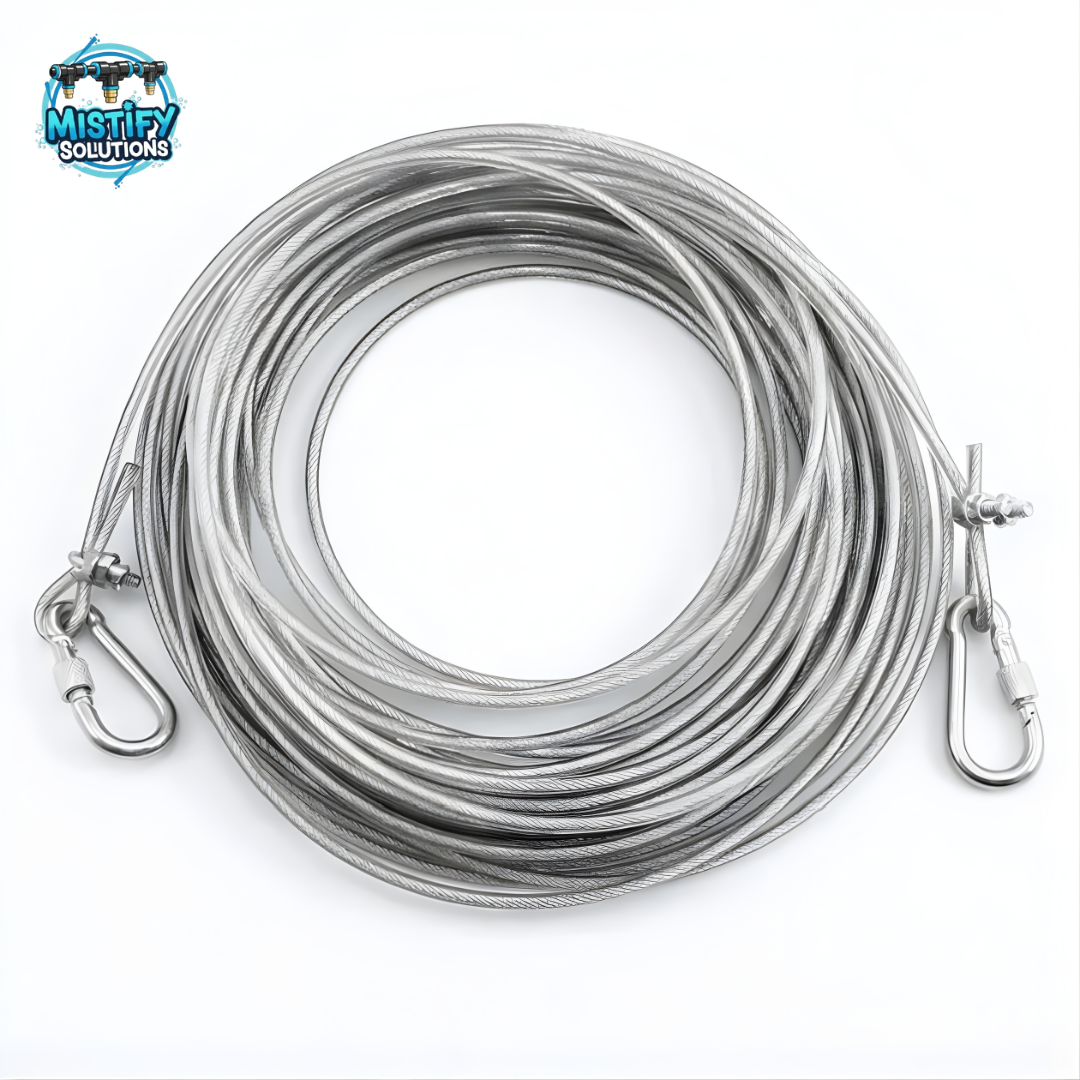 Stainless Steel PVC Coated Clothesline – Heavy-Duty Rust-Resistant Drying Wire